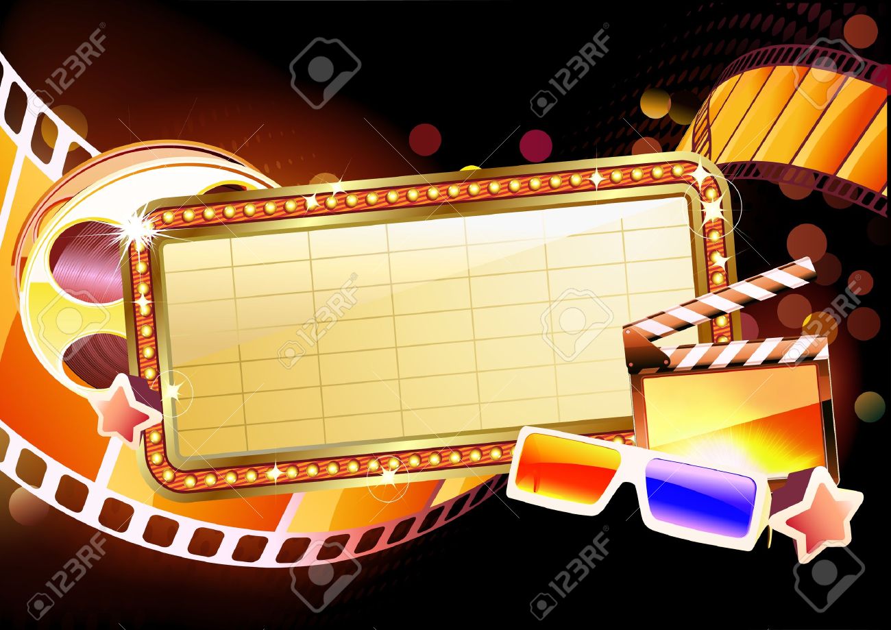 movie marquee template