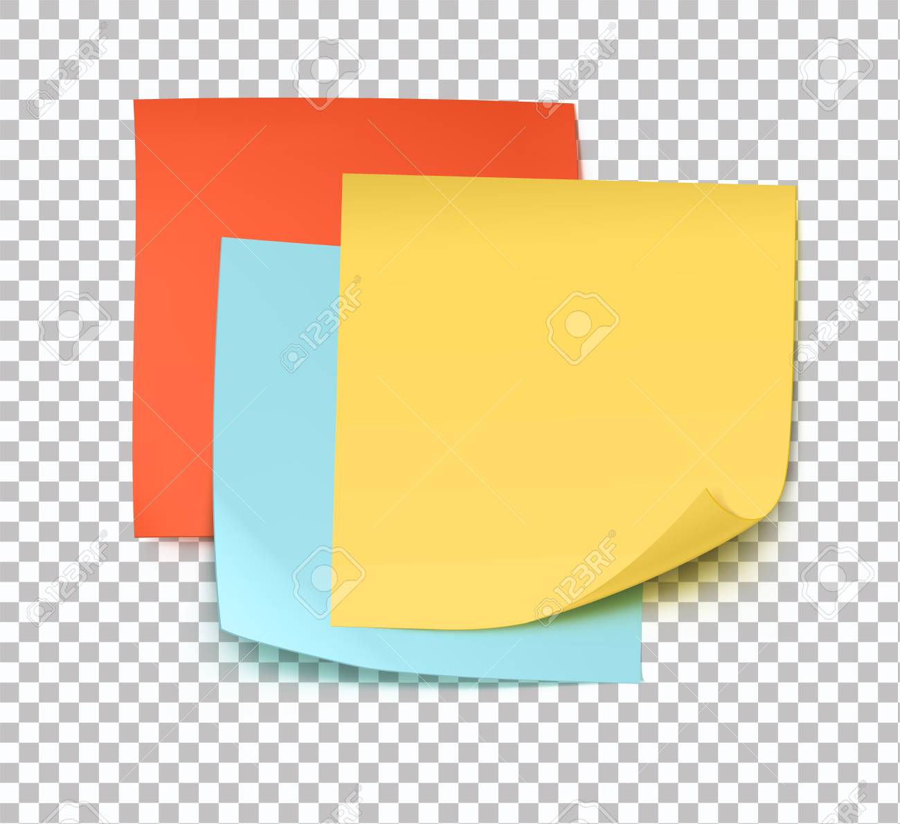 多色のベクトル イラスト ポスト イット ノート透明な背景に分離のイラスト素材 ベクタ Image 多色のベクトル イラスト ポスト イット ノート透明な背景に分離のイラスト素材 ベクタ Image