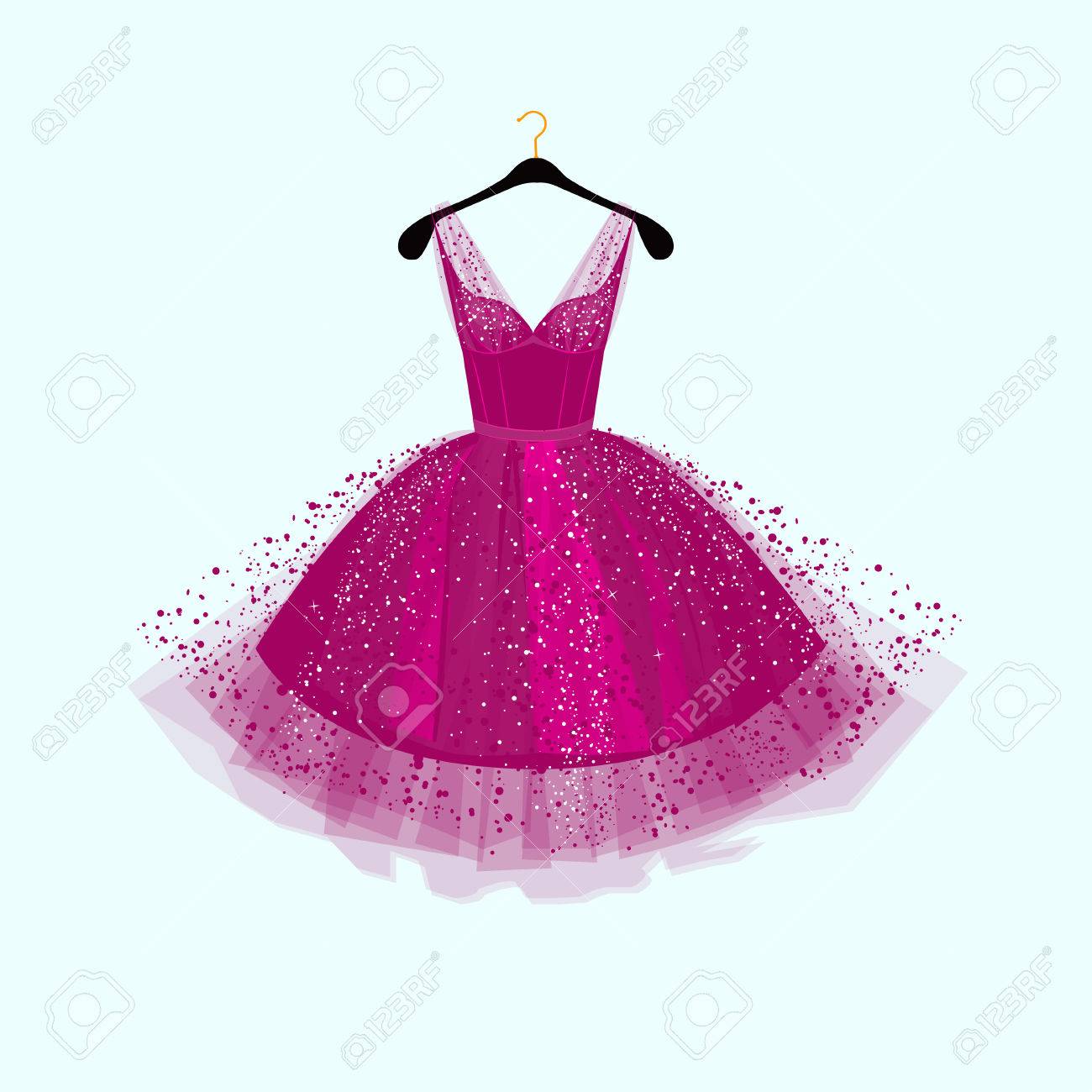 purple party dress
