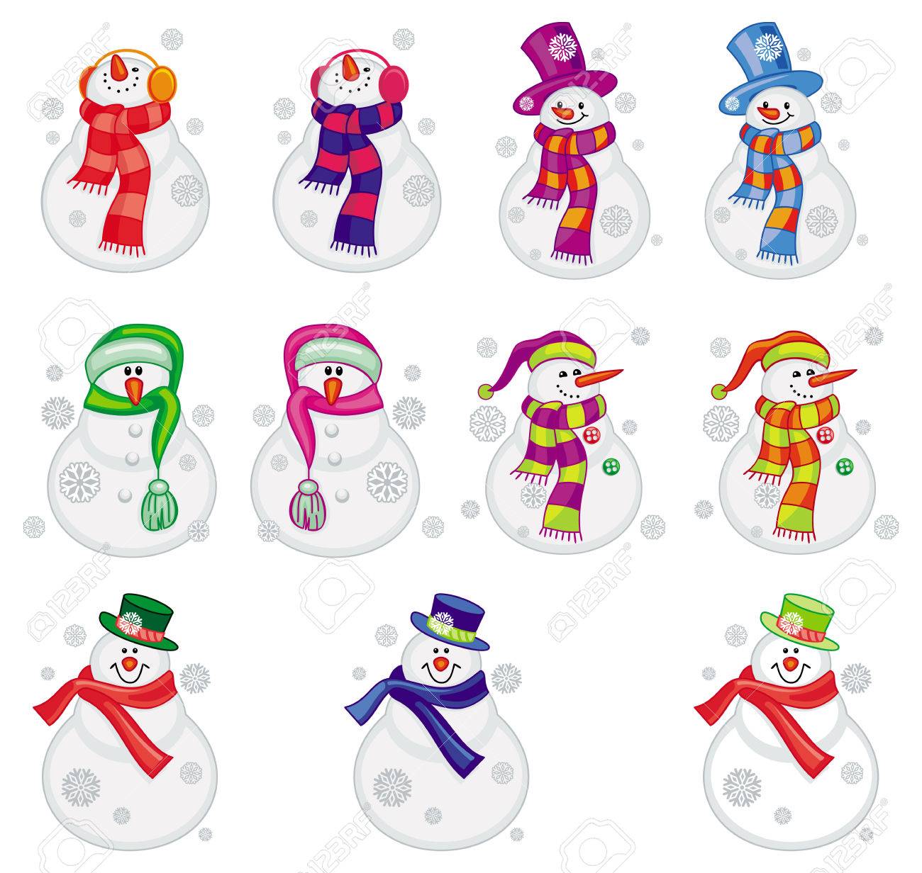 Snowmen with hats Clearance