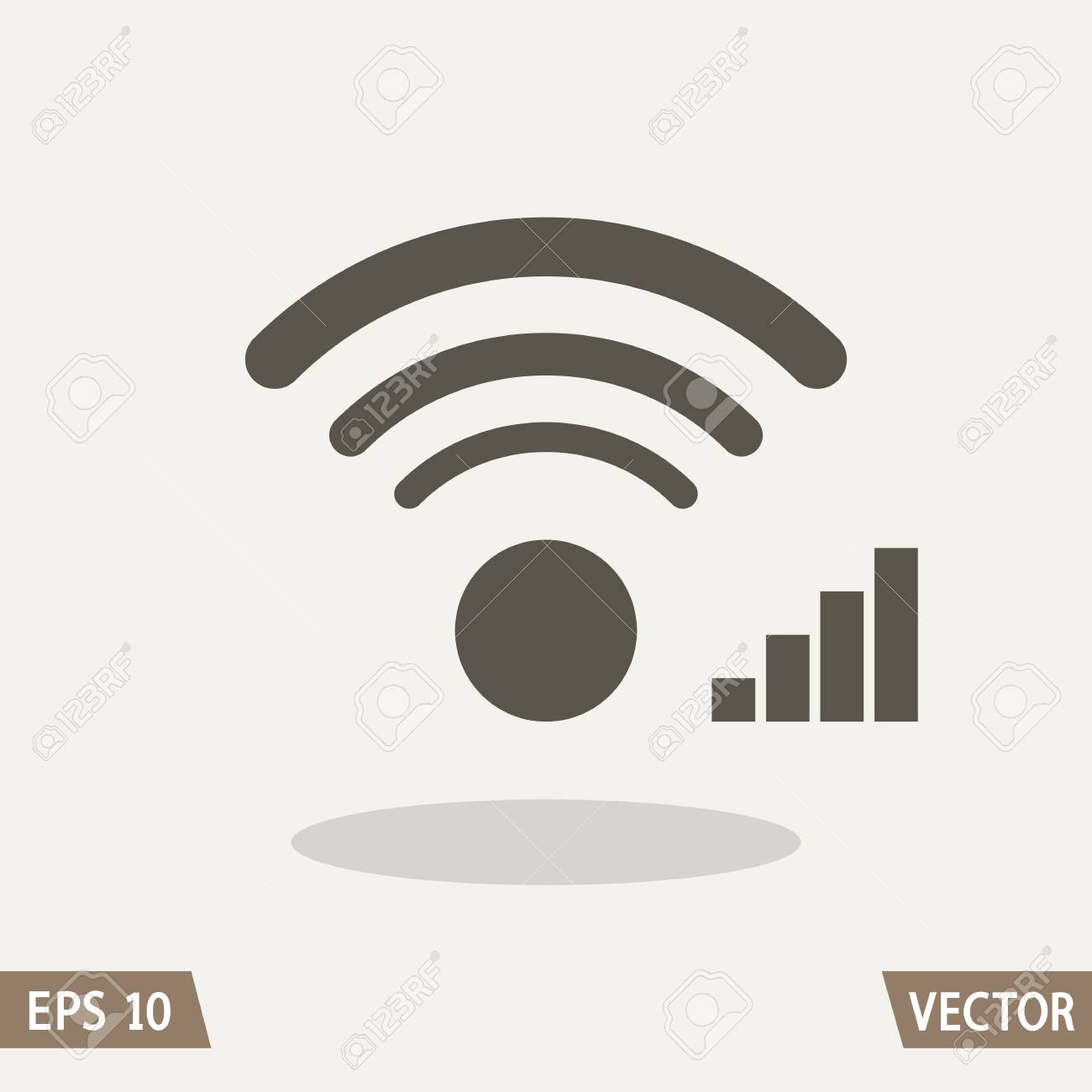 wifi and signal level icons for websites or commercial use royalty
