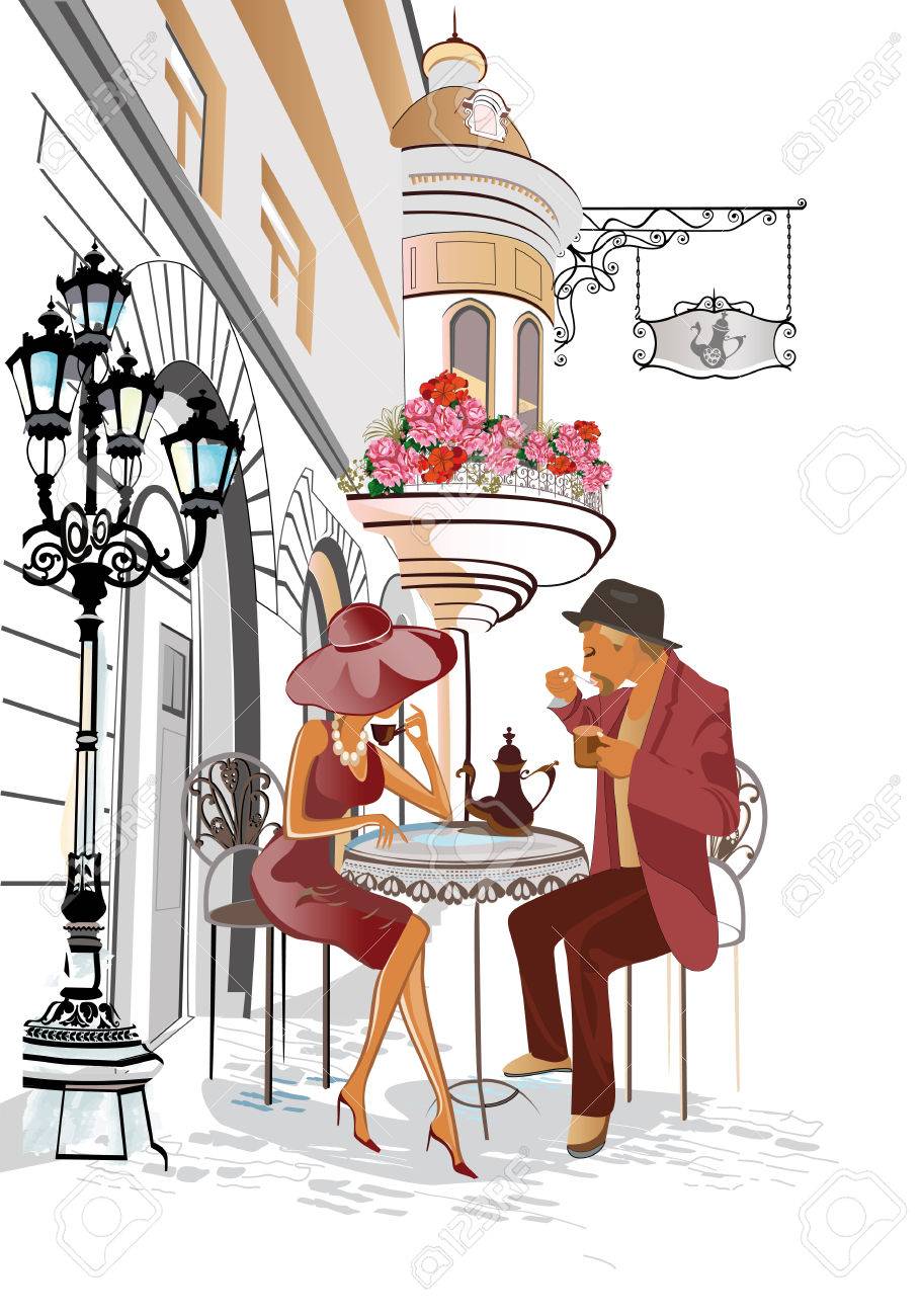 а за столиком любимой кафешки