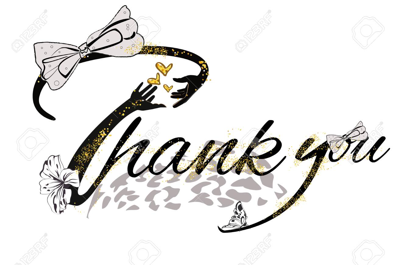 スローガンは 信頼の手で T シャツのイラストや蝶と黄金の心をベクトルします のイラスト素材 ベクタ Image