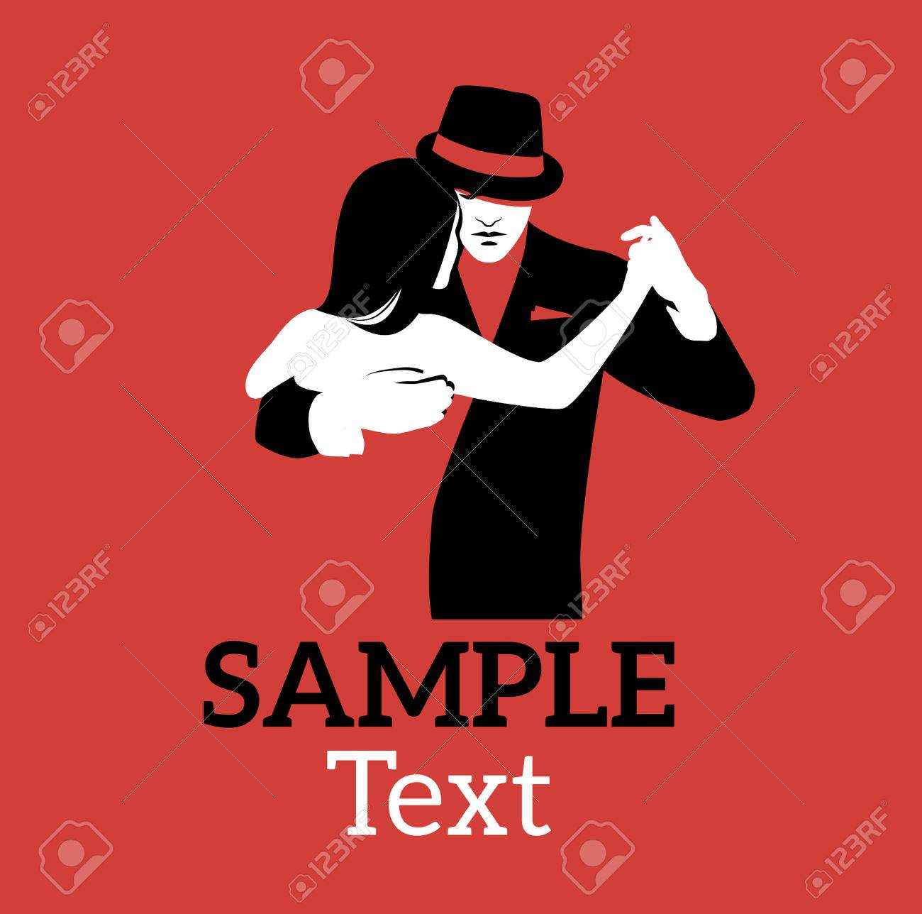 タンゴ ダンサーのイラスト 背景が赤です のイラスト素材 ベクタ Image タンゴ ダンサーのイラスト 背景が赤です のイラスト素材 ベクタ Image
