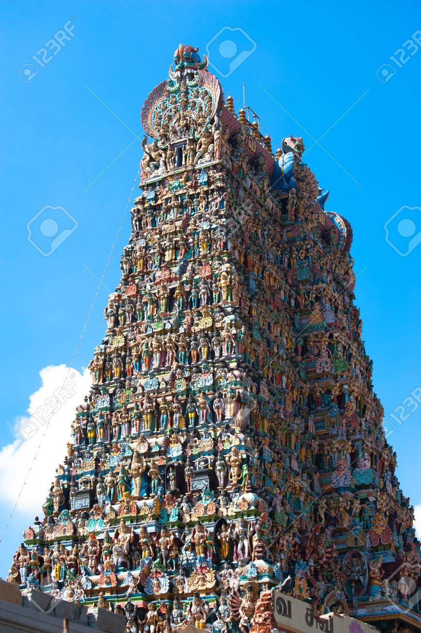 great south indian architecture meenakshi temple in madurai
