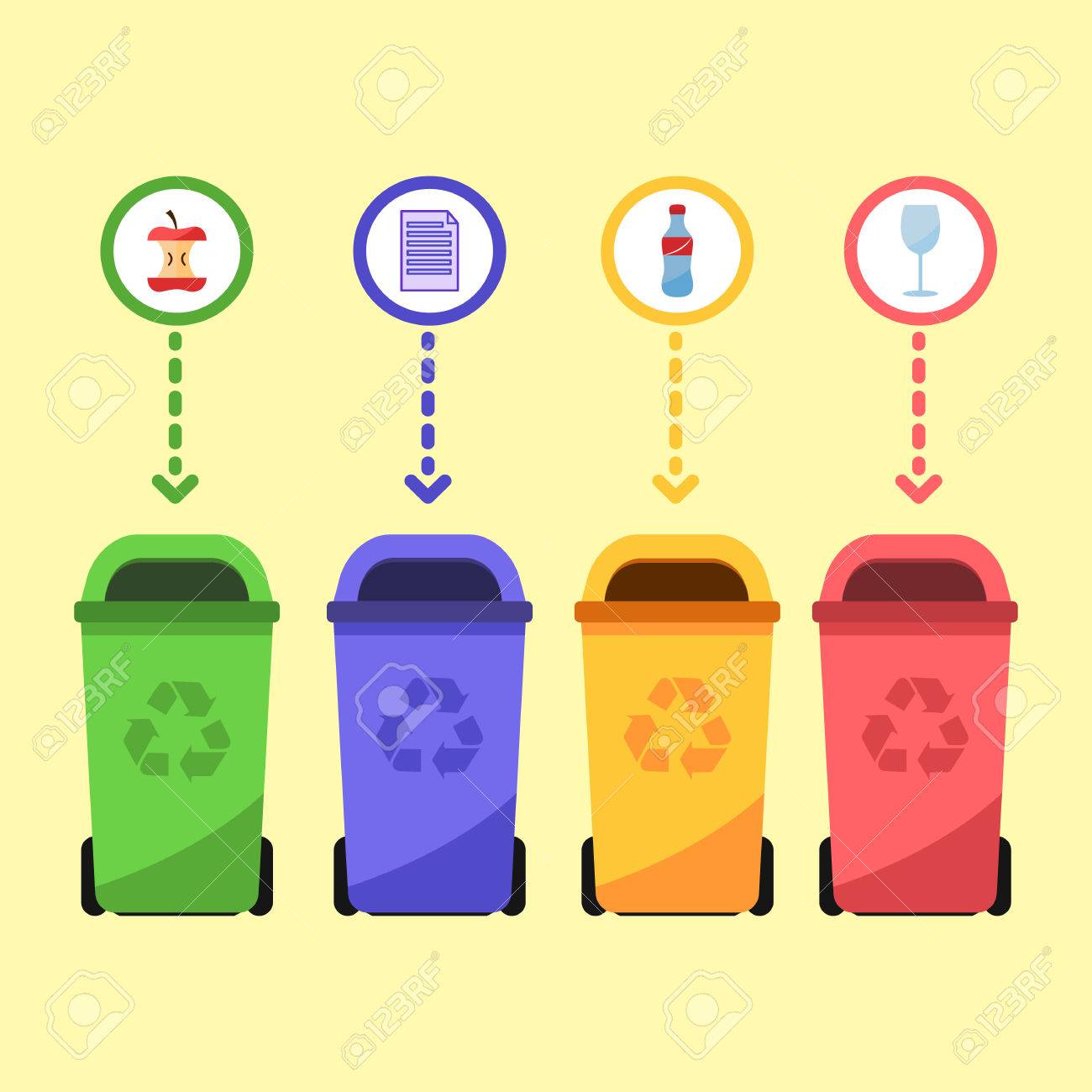 Contenedores De Basura Al Aire Libre Contenedores De Reciclaje De