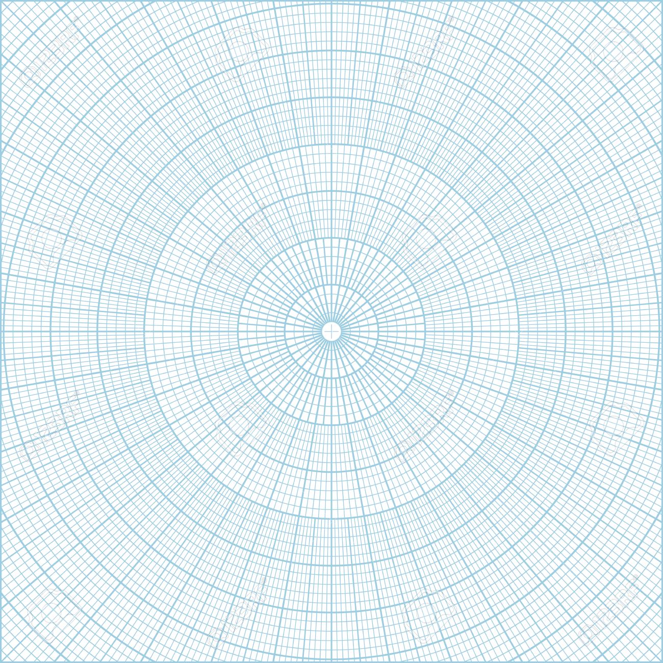 blue vector polar coordinate circular grid graph paper background graduated every 1 degree can be used for creating geometric patterns drawing mandalas or sketching circular logos royalty free cliparts vectors and stock