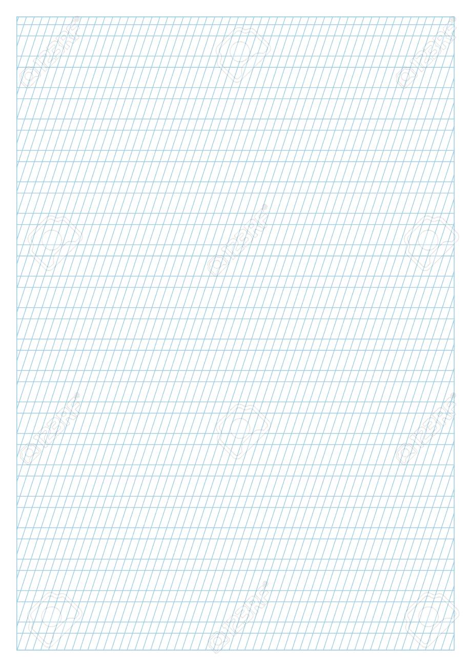 Vector blue calligraphy teach paper A4 dimensions, printable, slanting.. photograph regarding A4 Printable Paper known as Vector blue calligraphy coach paper A4 measurement, printable, slanting..