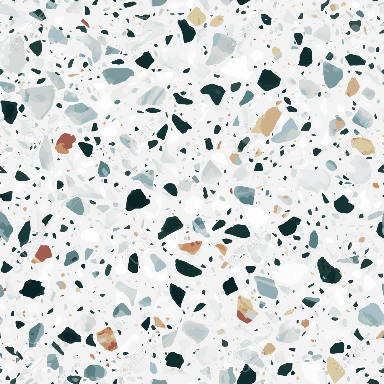 Terrazzo flooring vector seamless pattern. Classic italian type of floor in Venetian style - 99996487 Terrazzo flooring vector seamless pattern. Classic italian type of floor in Venetian style - 99996487