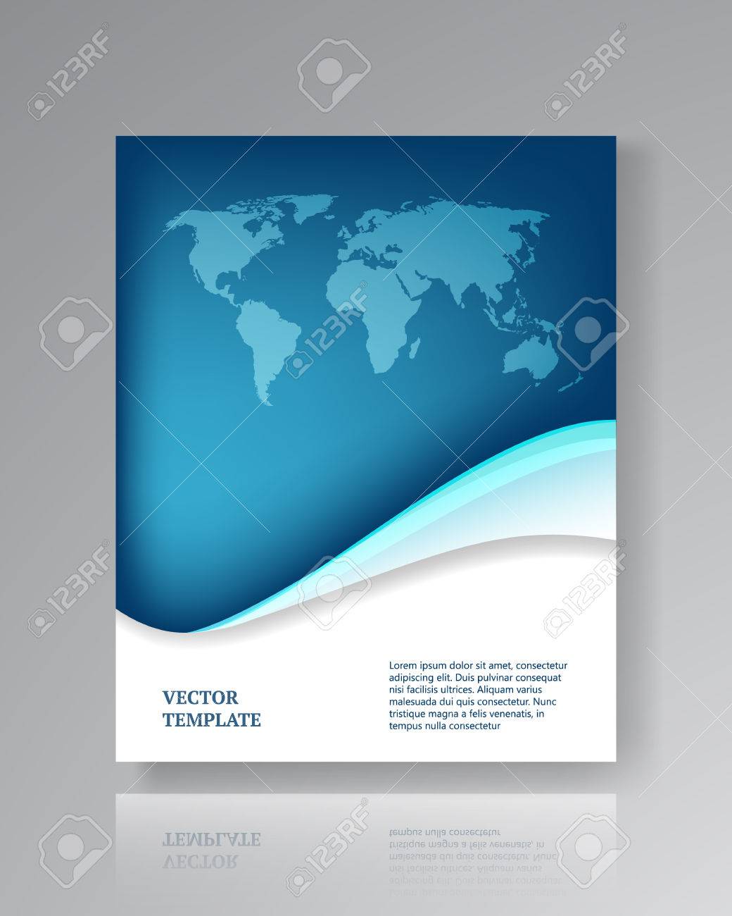 modern paper template for flyers corporate brochures book covers flyers etc