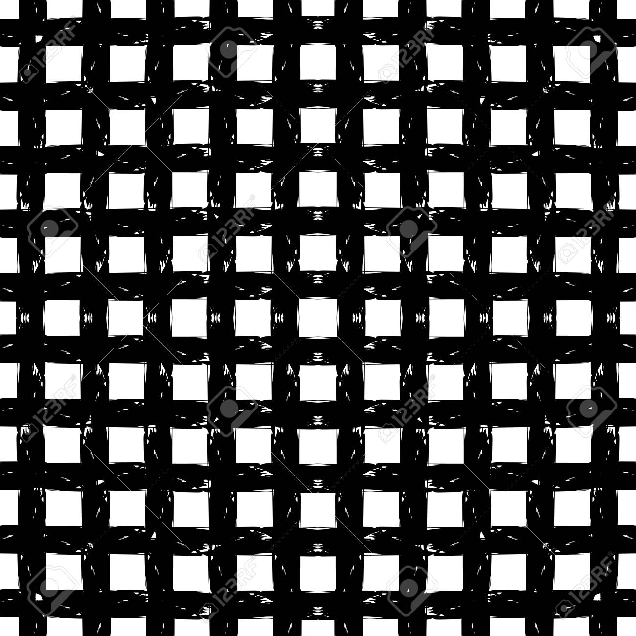 モノクロの抽象的なシームレスなパターン ファンタジー フリーハンド手描きのテクスチャです 黒と白の背景 のイラスト素材 ベクタ Image