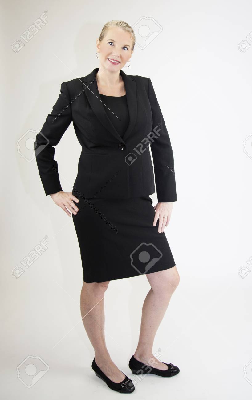 black dress for mature lady