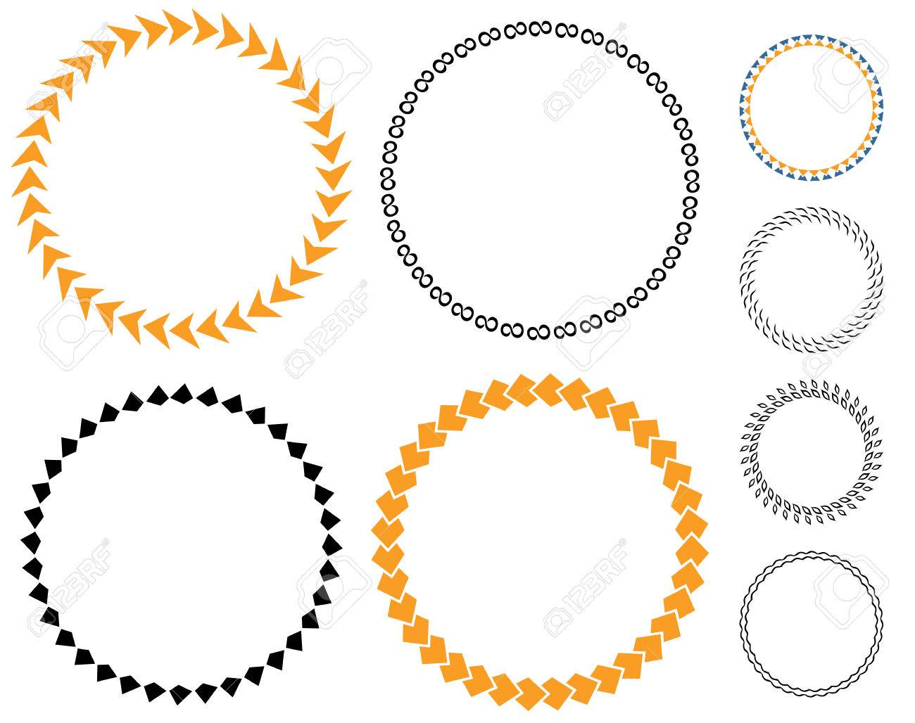 circle template badge round empty medal arrows layout sticker