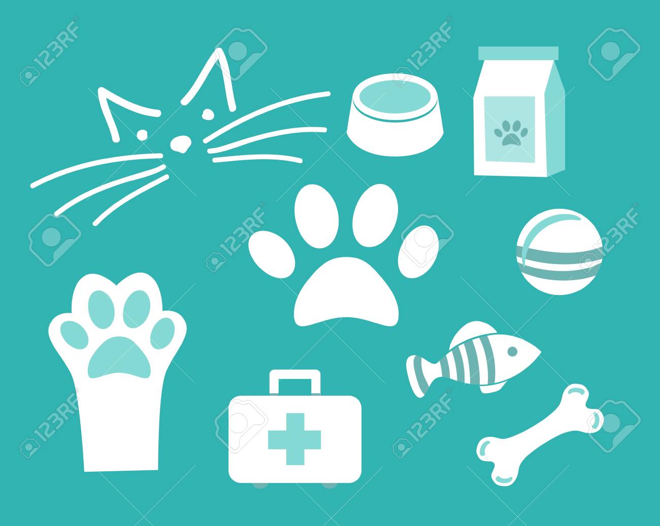 Blue cat icon - Free blue animal icons