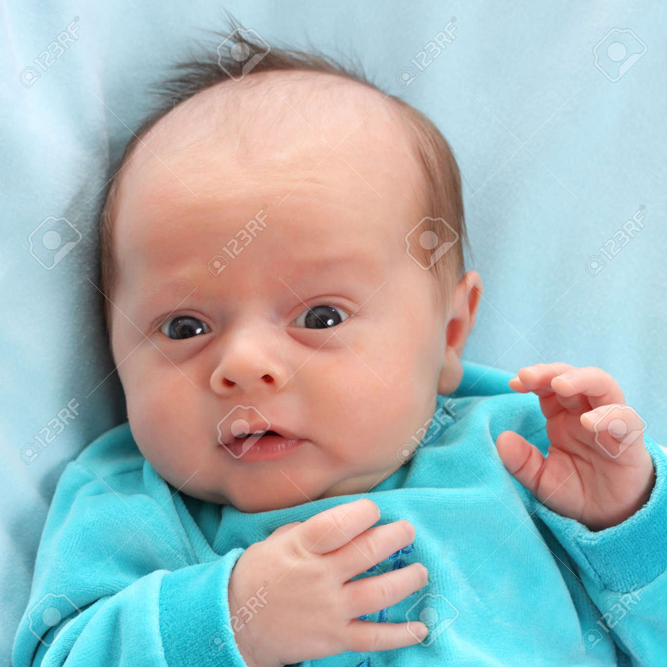 cute baby boy wearing blue pajamas stock photo picture and royalty