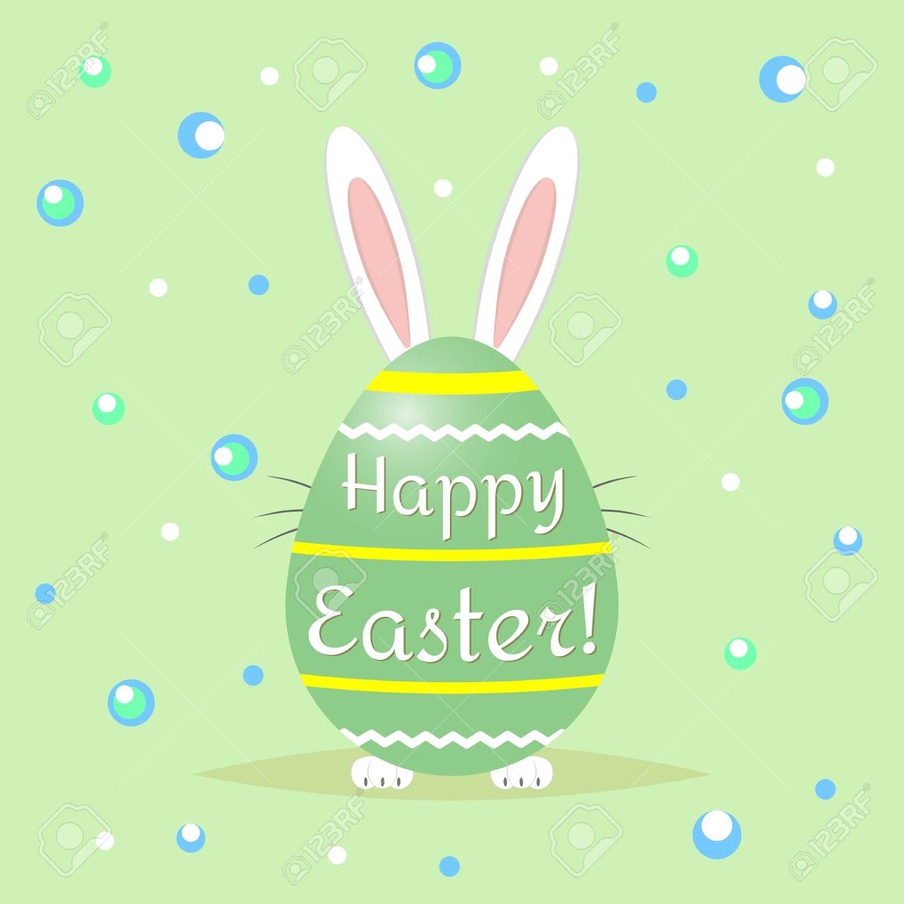 happy easter greeting card design template ロイヤリティフリー
