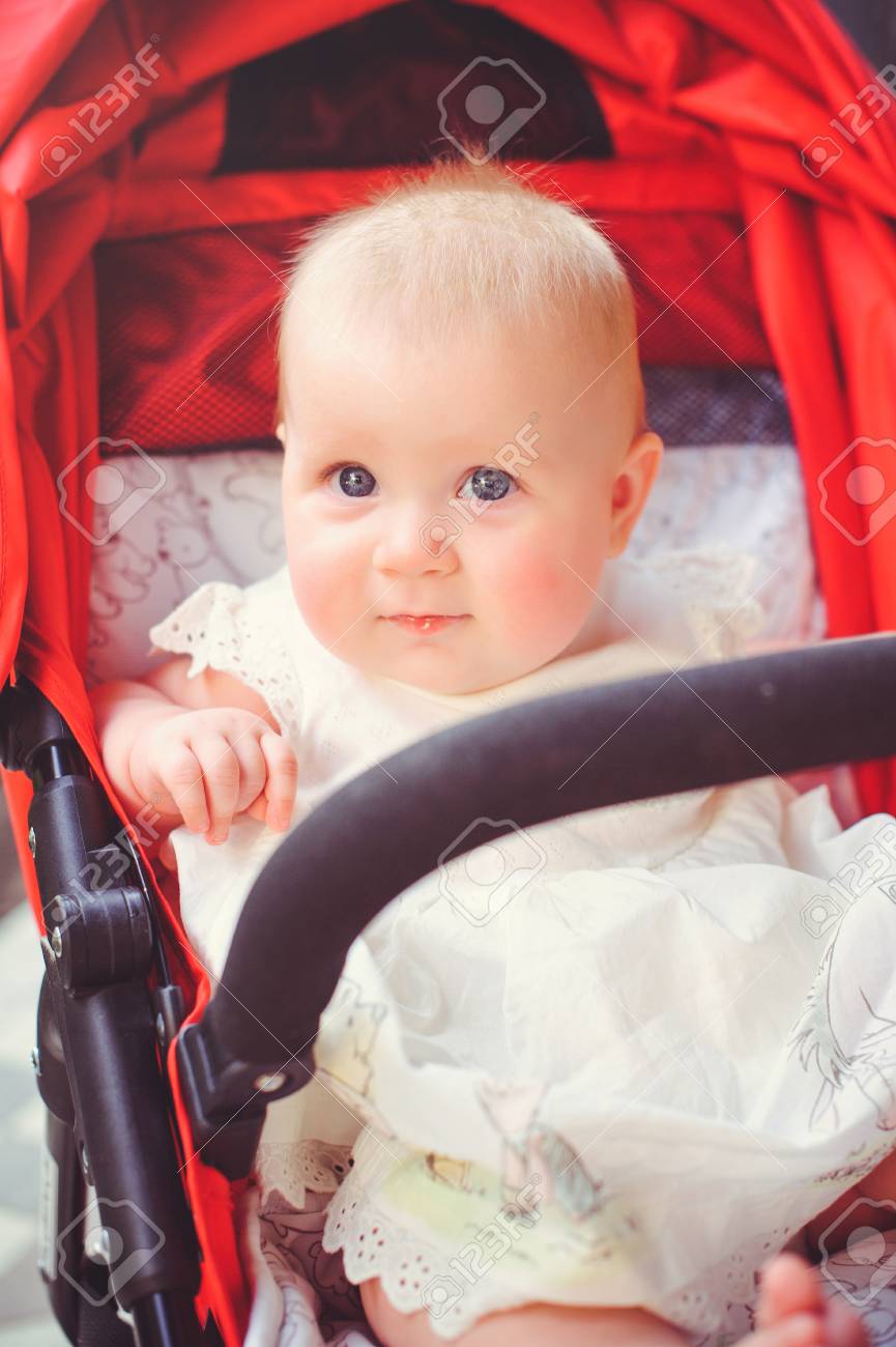 red stroller for girl