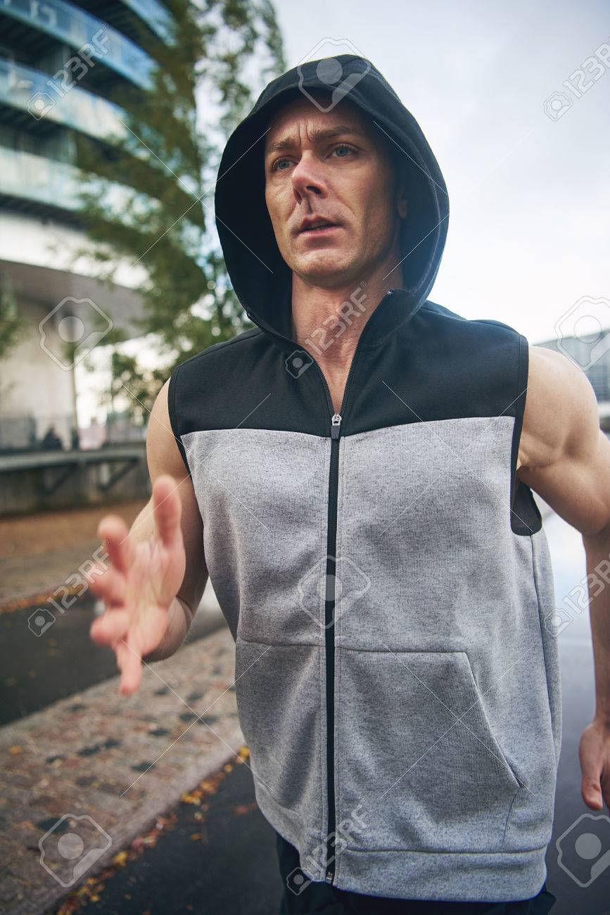 training sleeveless hoodie