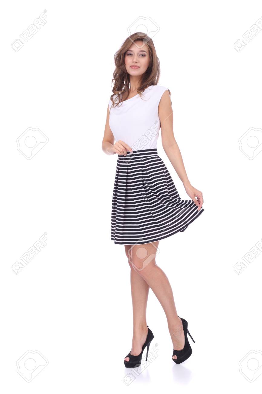 girl wearing a skirt
