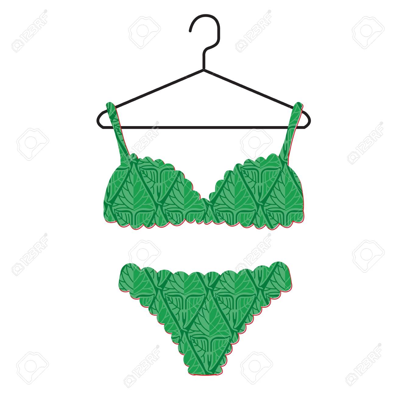 conjunto lenceria verde