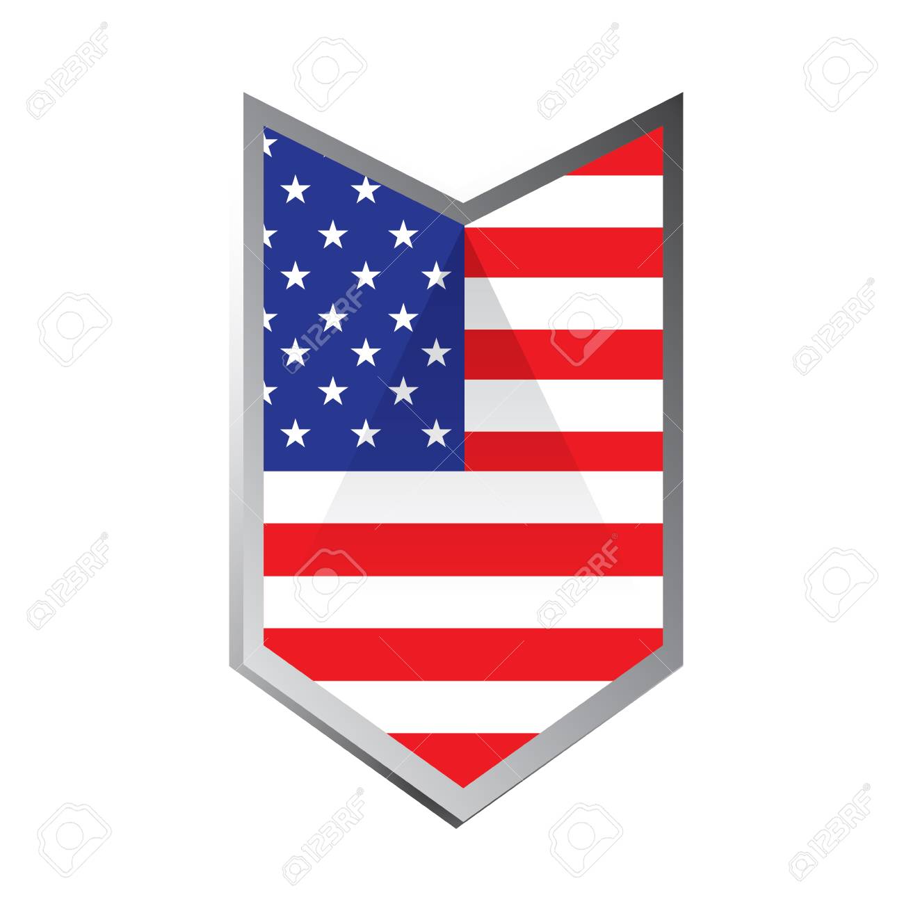 a geometric badge with