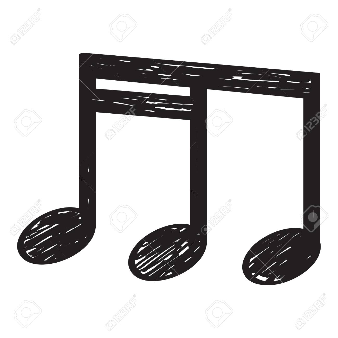 Isolierte Skizze Einer Musiknote Zweiunddreissigste Note Vektor Illustration Lizenzfrei Nutzbare Vektorgrafiken Clip Arts Illustrationen Image 87741791