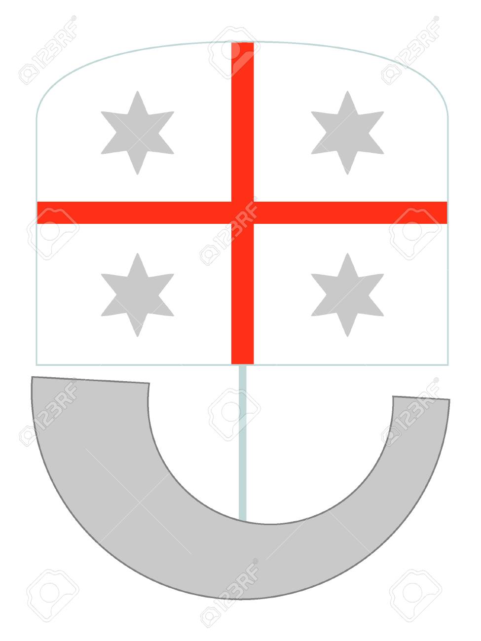 Coat Of Arms Of The Italian Region Of Liguria Royalty Free SVG, Cliparts,  Vectors, and Stock Illustration. Image 118917929., image size:975x1300
