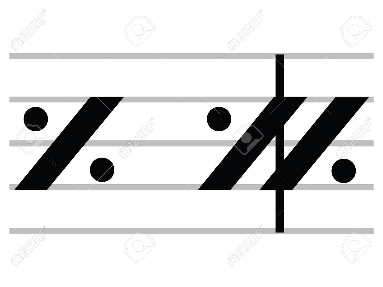 Black Flat Isolated Musical Symbol Of Simile Marks Royalty Free SVG,  Cliparts, Vectors, and Stock Illustration. Image 135549712., image size:1300x975