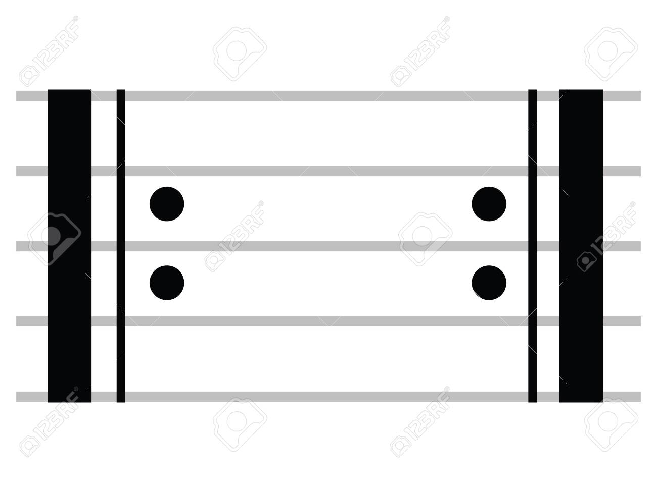 Black Flat Isolated Musical Symbol Of Repeat Signs Royalty Free SVG,  Cliparts, Vectors, and Stock Illustration. Image 135549757., image size:1300x975