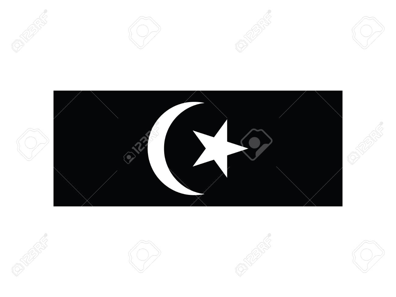 Vector Illustration Of The Malaysian State Of Terengganu Flag