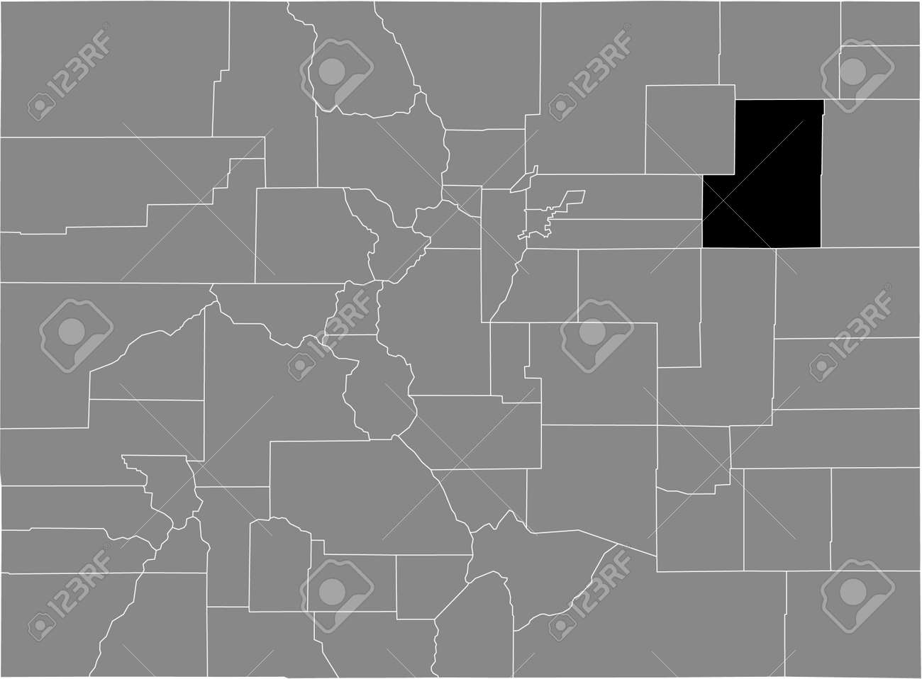 Black highlighted location map of the US Washington county inside gray map of the Federal State of Colorado, USA - 169912547 Black highlighted location map of the US Washington county inside gray map of the Federal State of Colorado, USA - 169912547