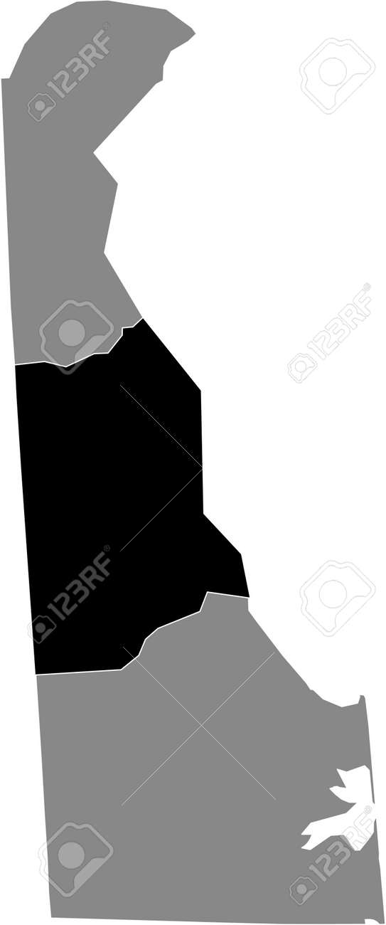 Black highlighted location map of the US Kent county inside gray map of the Federal State of Delaware, USA - 169987682 Black highlighted location map of the US Kent county inside gray map of the Federal State of Delaware, USA - 169987682