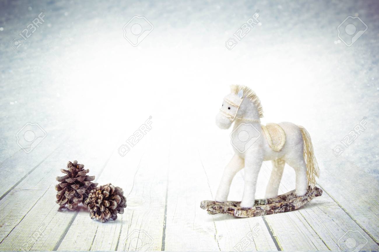 pine rocking horse