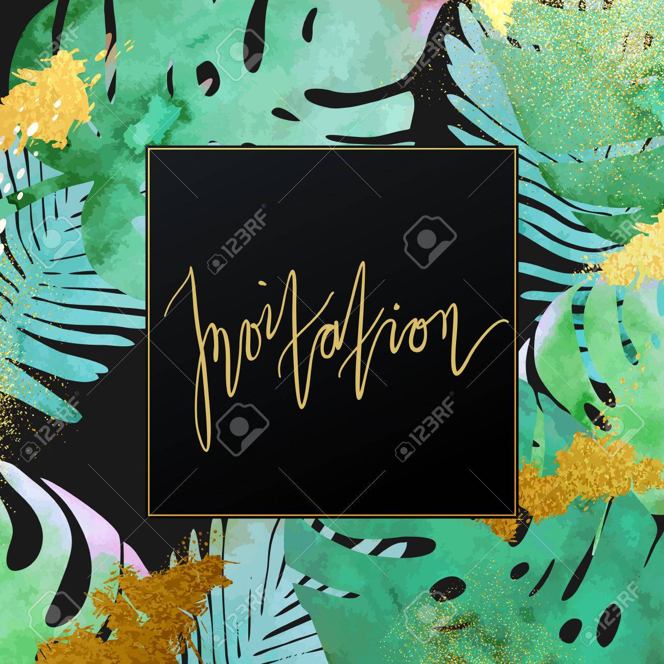 jungle invitation template