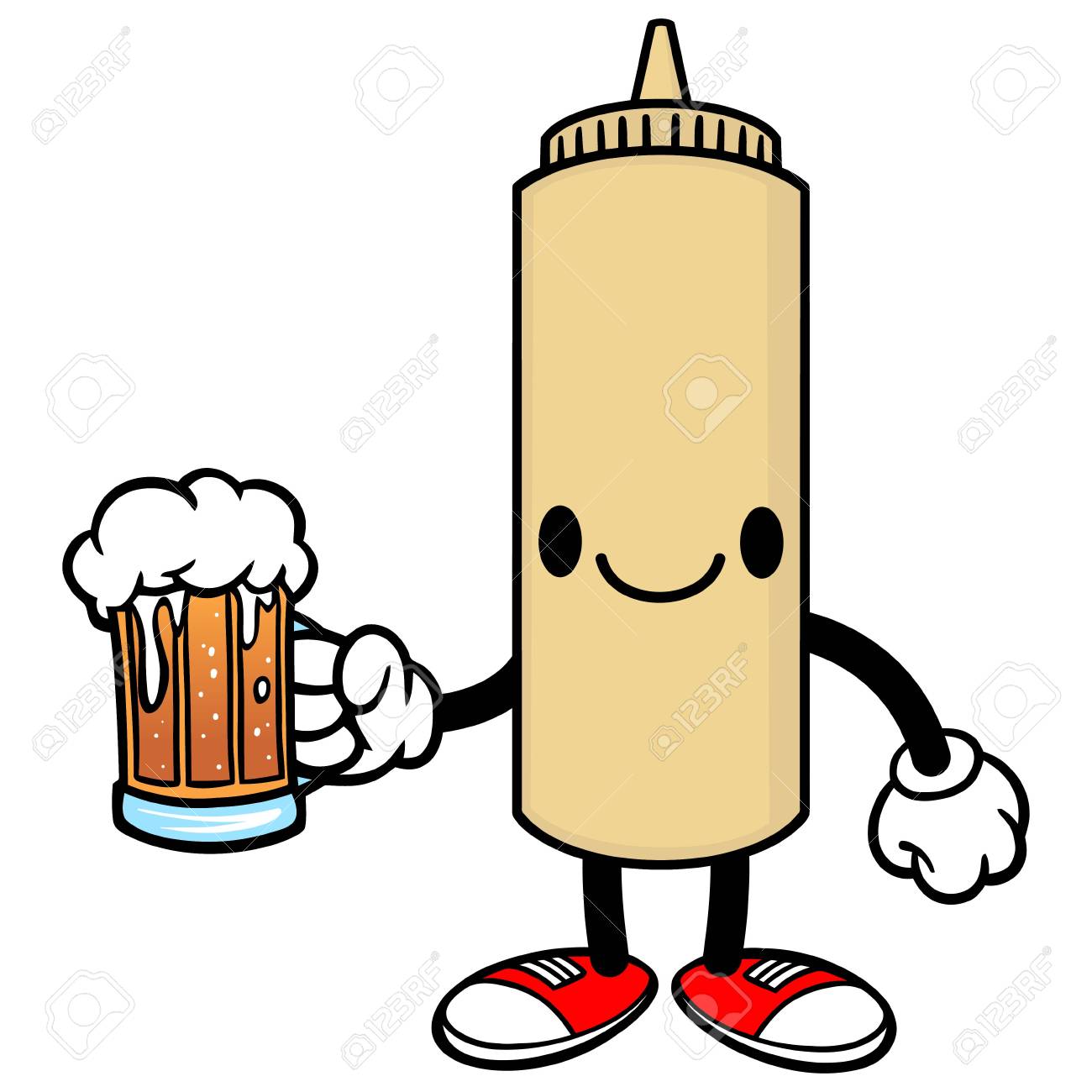 日本のマヨネーズ ビールのイラスト素材 ベクタ Image 日本のマヨネーズ ビールのイラスト素材 ベクタ Image