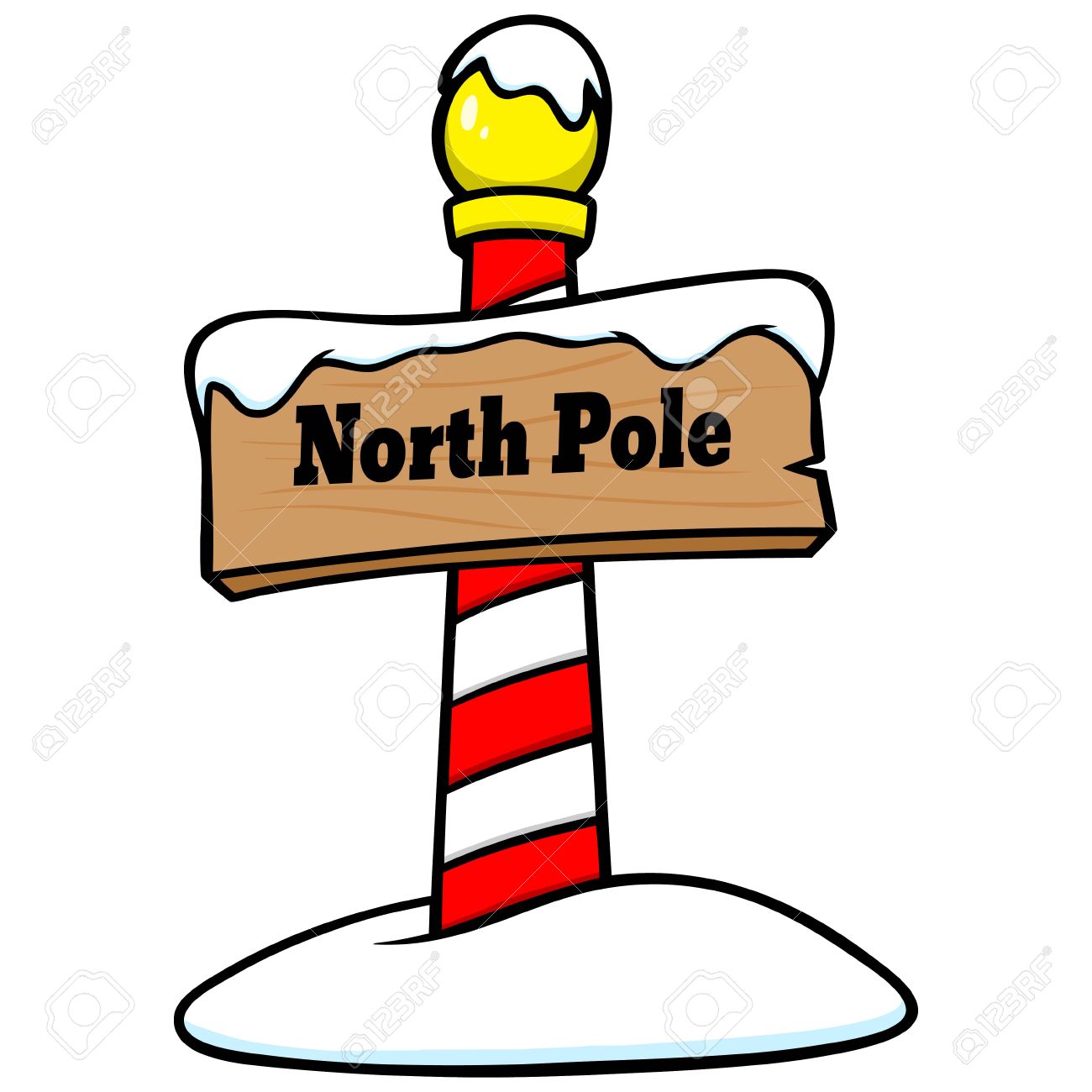 north pole sign royalty free cliparts vectors and stock