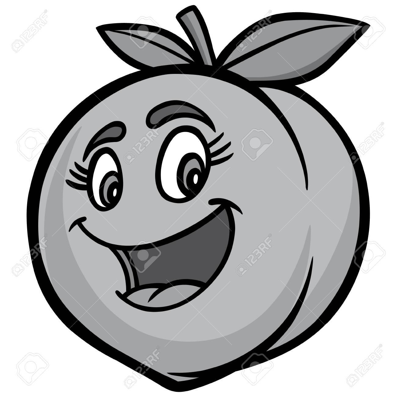 桃漫画イラスト のイラスト素材 ベクタ Image