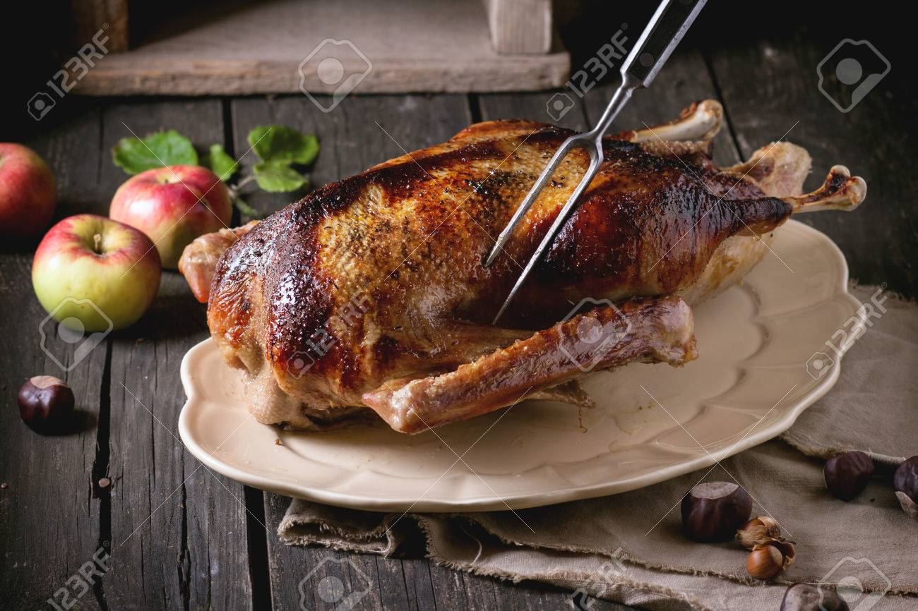 Stuffed Goose. Baked goose with apples and buckwheat in the oven 40 Stuffed Goose. Baked goose with apples and buckwheat in the oven 85