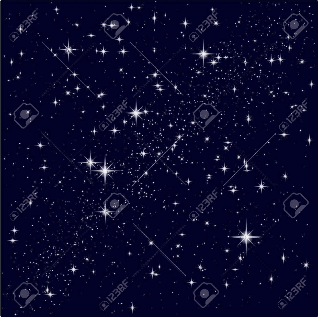 Vector Illustration Dun Ciel étoilé