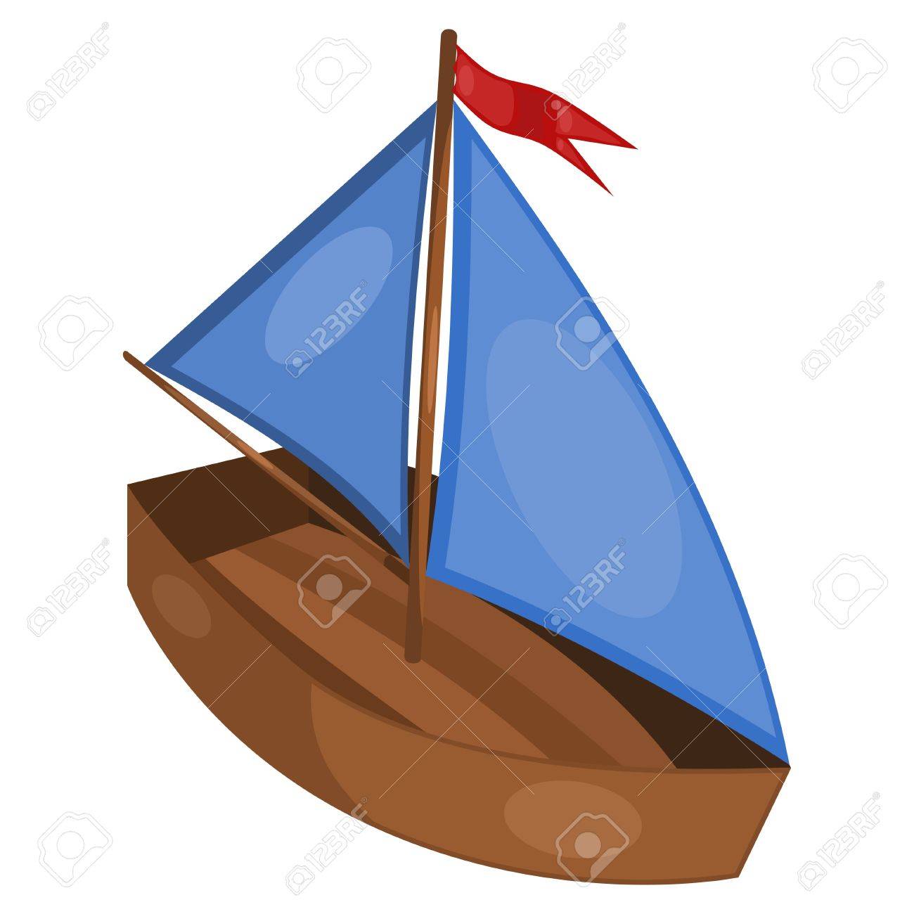小さな船のイラスト のイラスト素材 ベクタ Image