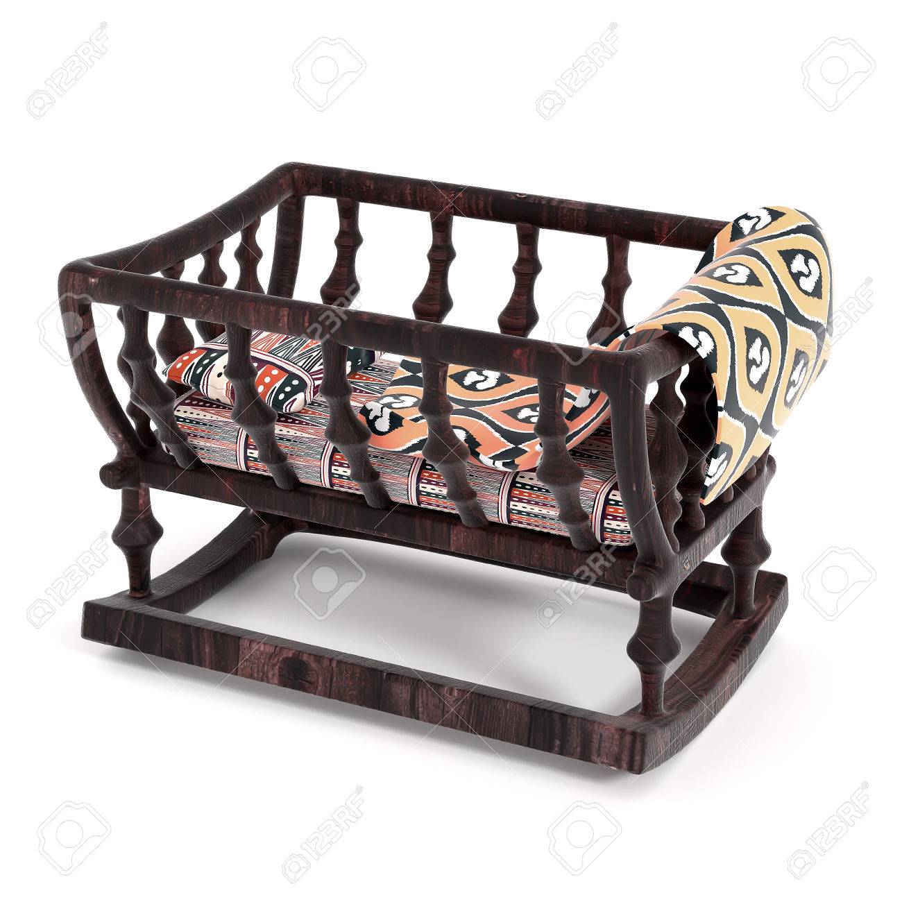 wooden cradle