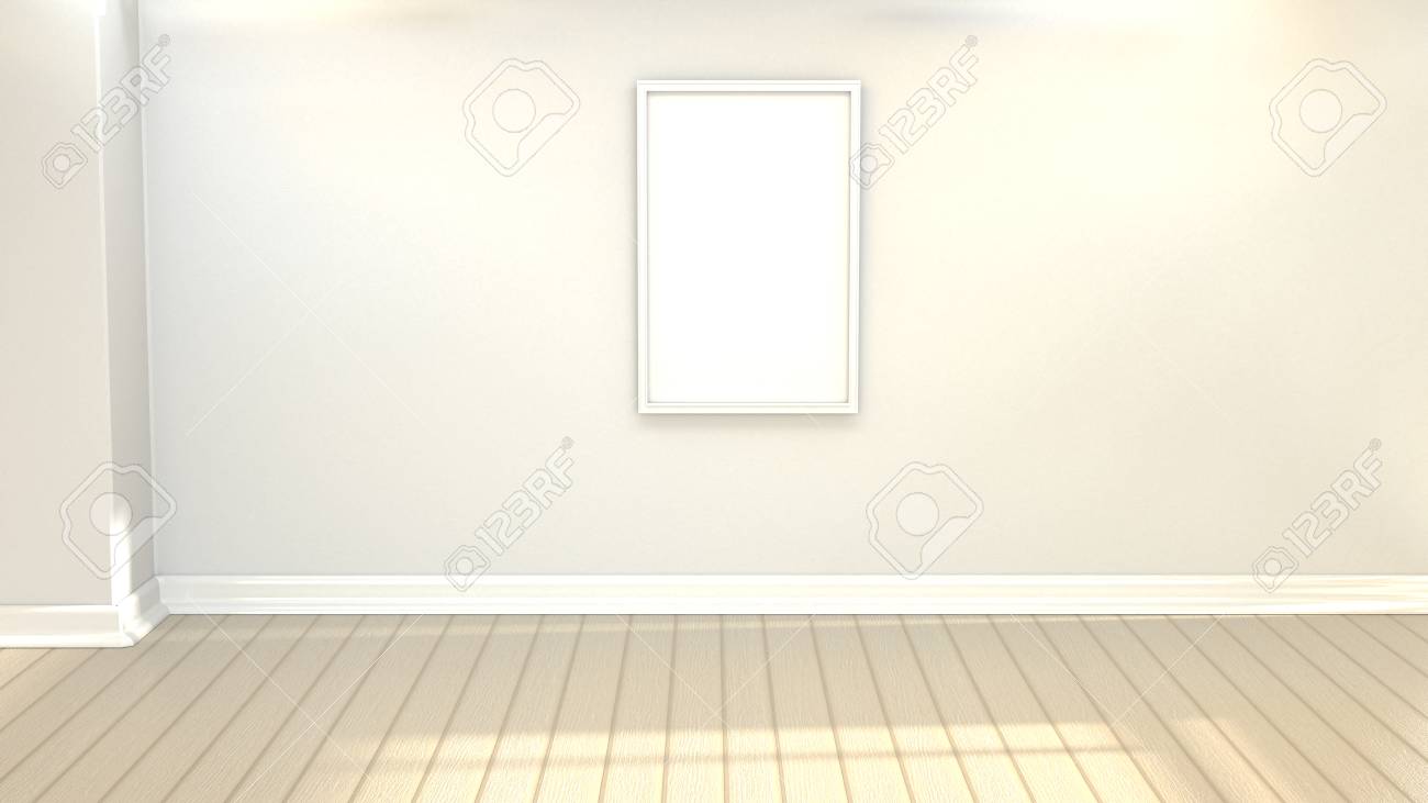 Marco Simple Con Una Pared Vacia Elemento De Diseno Para