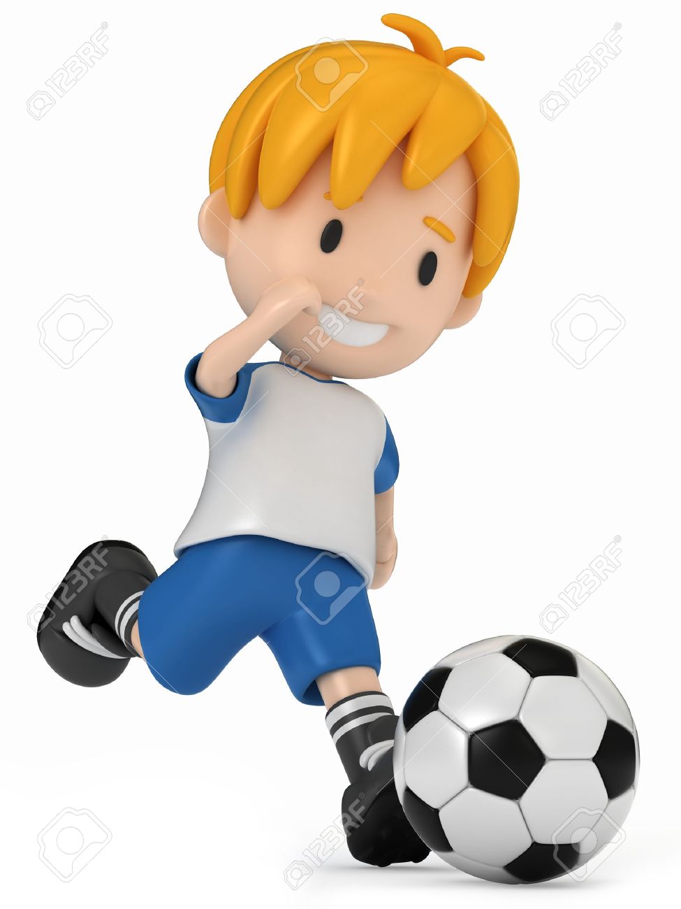 3d Render Of Kid Kicking Soccer Ball Stock Photo Picture And Royalty Free Image Image 3d Render Of Kid Kicking Soccer Ball Stock Photo Picture And Royalty Free Image Image