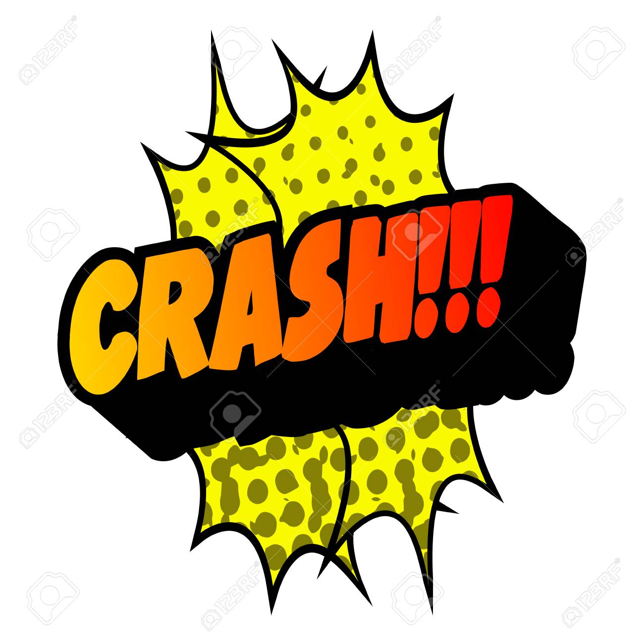 白の背景 ベクトル図に漫画擬音語分離のイラスト素材 ベクタ Image