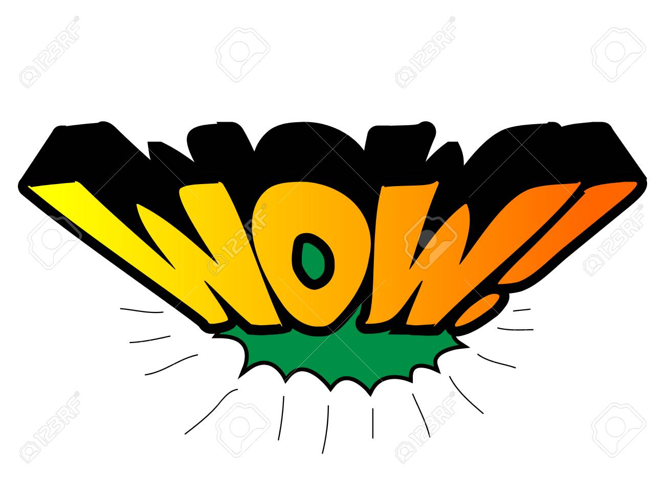 白の背景 ベクトル図に漫画擬音語分離 のイラスト素材 ベクタ Image