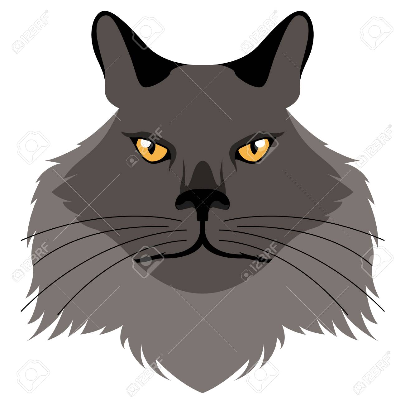 Chantilly Tiffany Cat Avatar Cat Breeds Royalty Free Cliparts Vectors And Stock Illustration Image