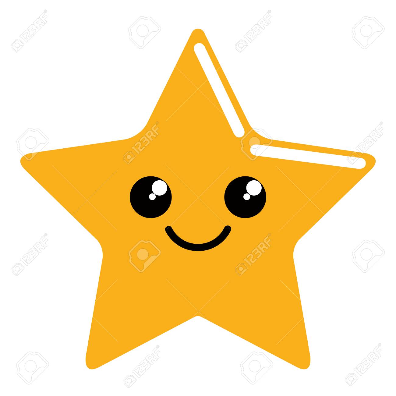 Cute Happy Star Shape Icon. Vector Illustration Design Royalty Free SVG,  Cliparts, Vectors, and Stock Illustration. Image 109900511.
