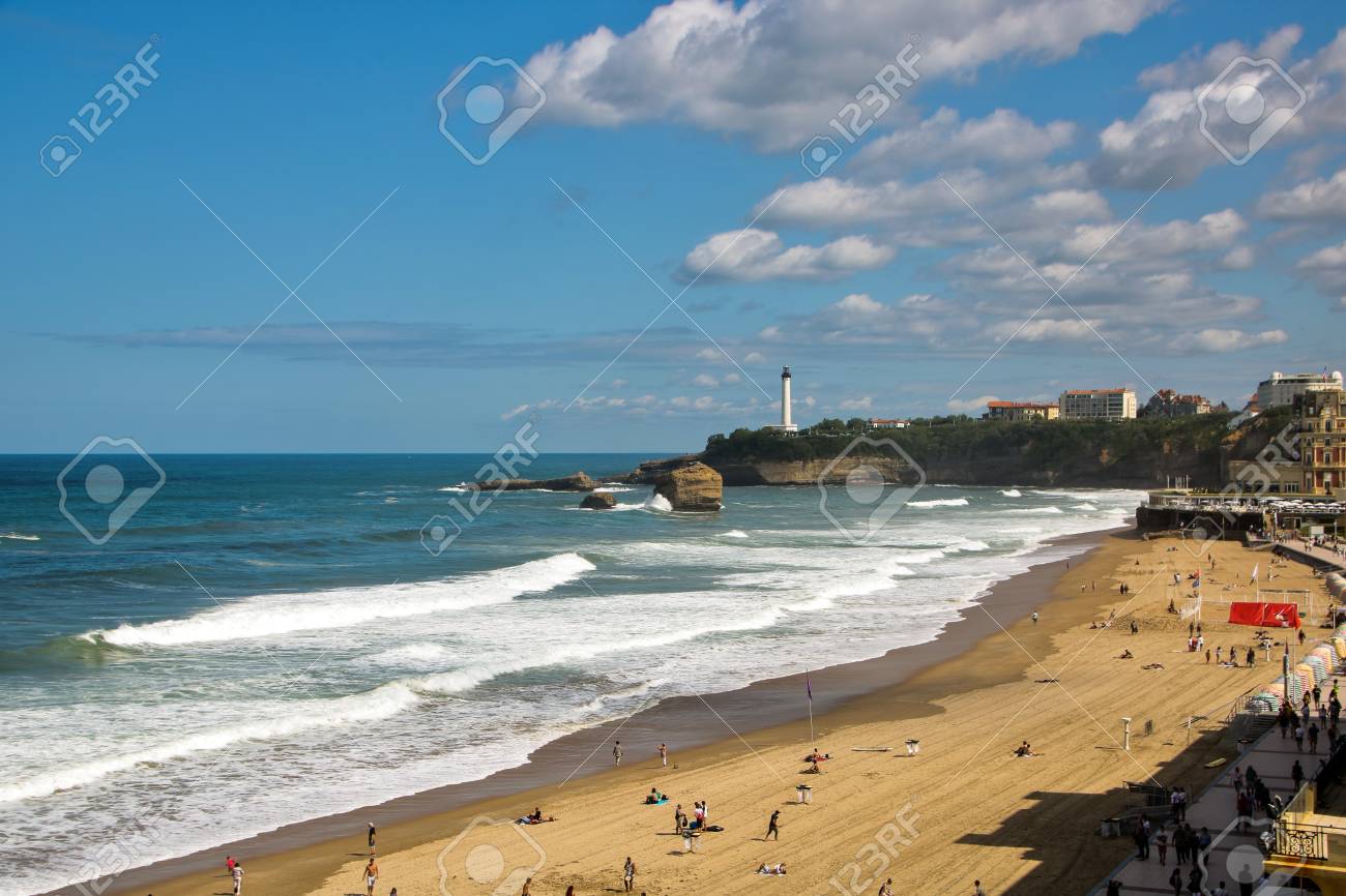 At Biarritz France On 09012017 View Of La Grande Plage