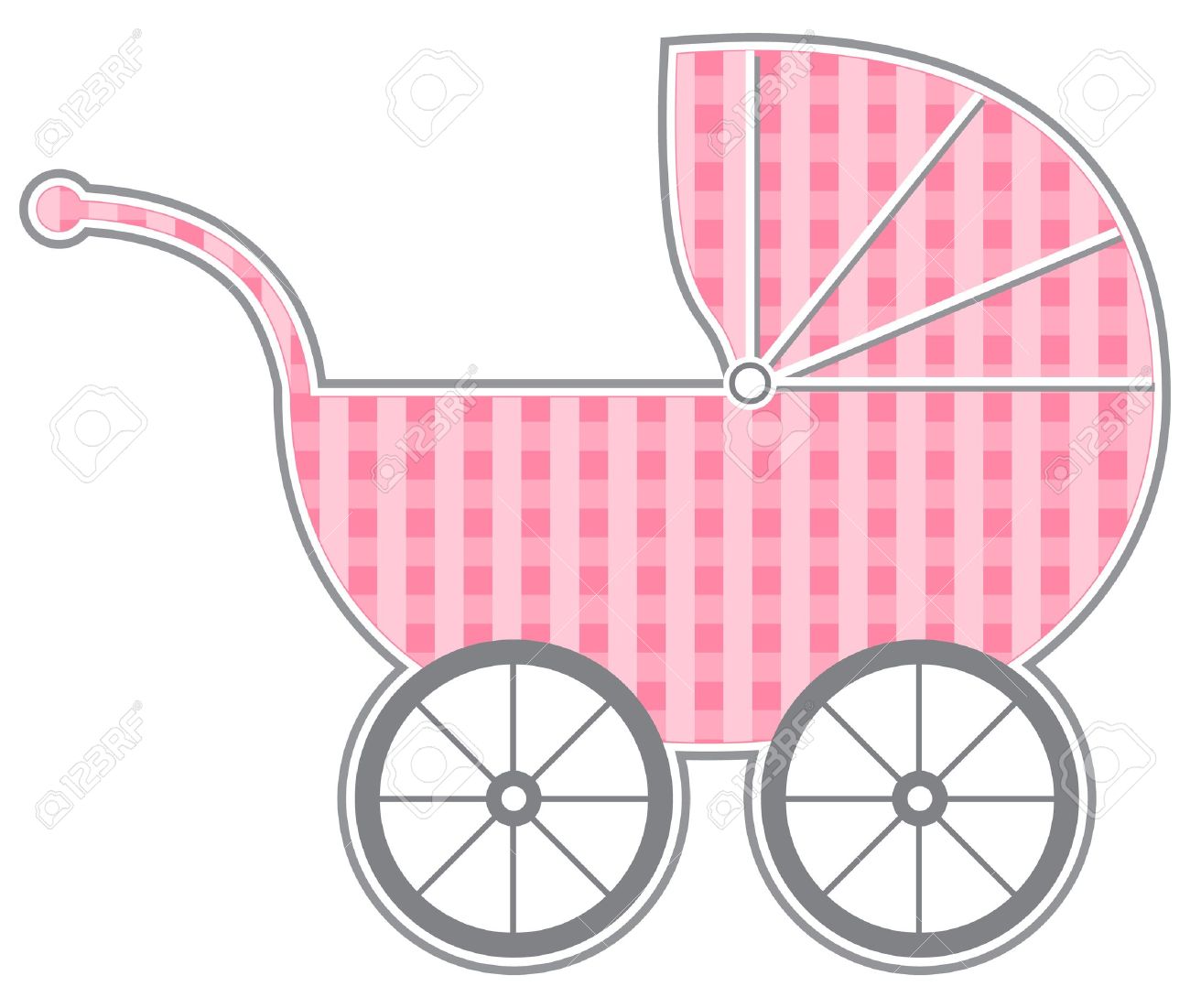 Cochecito para bebé. baby shower Ilustración del cochecito Cochecito para bebé. baby shower Ilustración del cochecito