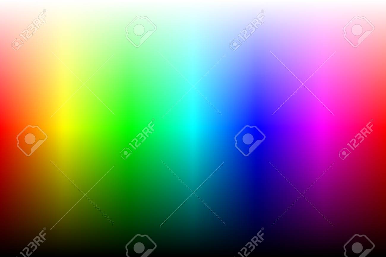 Spettro Di Colore Con Luminosità Due Varianti Gradiente O Gradiente Vettore